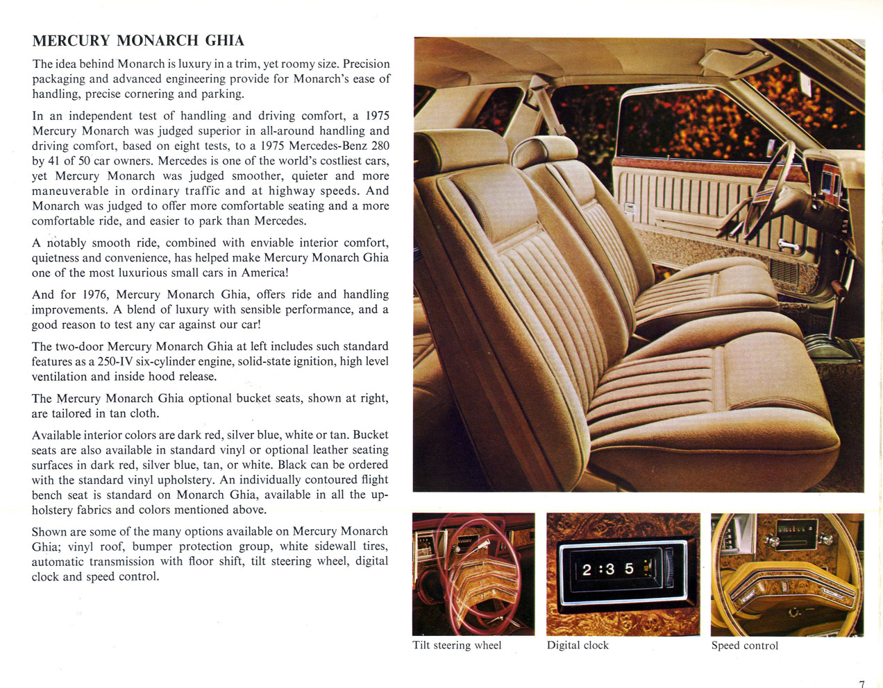 1976 Mercury Range Brochure Page 5